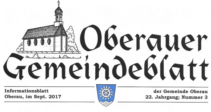Titelleiste Oberauer Gemeindeblatt