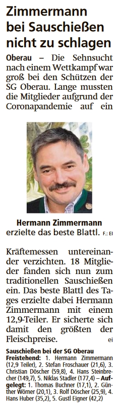 Artikel im Garmisch-Partenkirchner Tagblatt