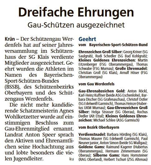 Garmisch-Partenkirchner Tagblatt im  Nov. 2022
